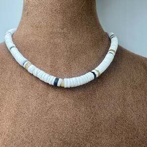 Puka Shell and Tiger Coconut Beads Necklace
